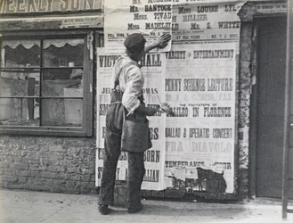 Plakatkleber, London, 1894